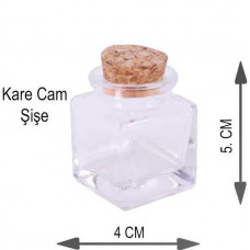 Kare Cam Şişe 